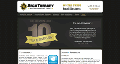 Desktop Screenshot of becktherapyusa.com
