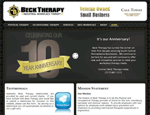 Tablet Screenshot of becktherapyusa.com